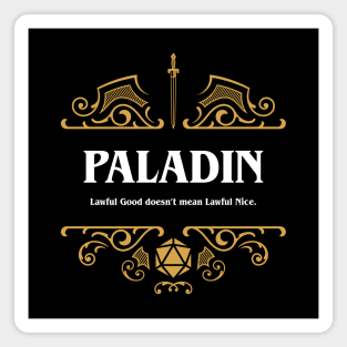 Paladin Class Tabletop RPG Gaming Magnet